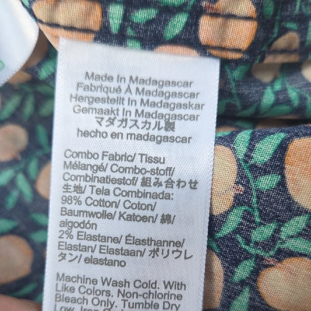 J. Crew Orange and Green Patterned Men's Shirt